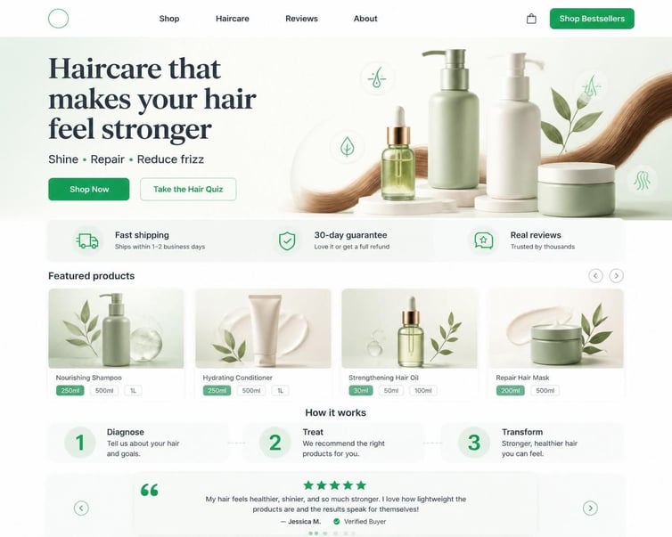 shopify website
