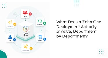 Zoho One Deployment Actually Involve, Department by Department