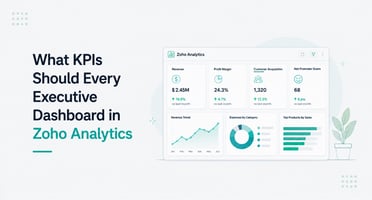 KPIs Should Every Executive Dashboard in Zoho Analytics