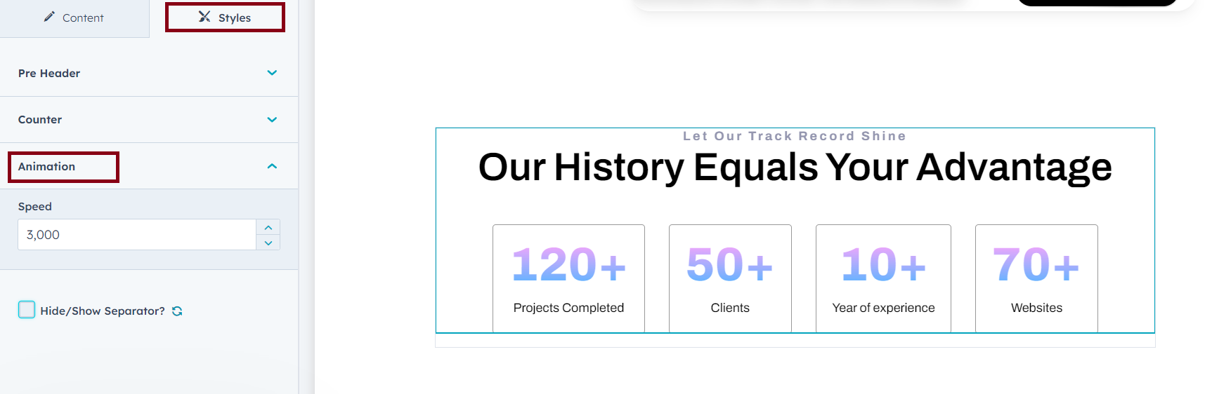 AW Counter Module for HubSpot | Documentation