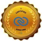 Zoho CRM Certified Administrator badge
