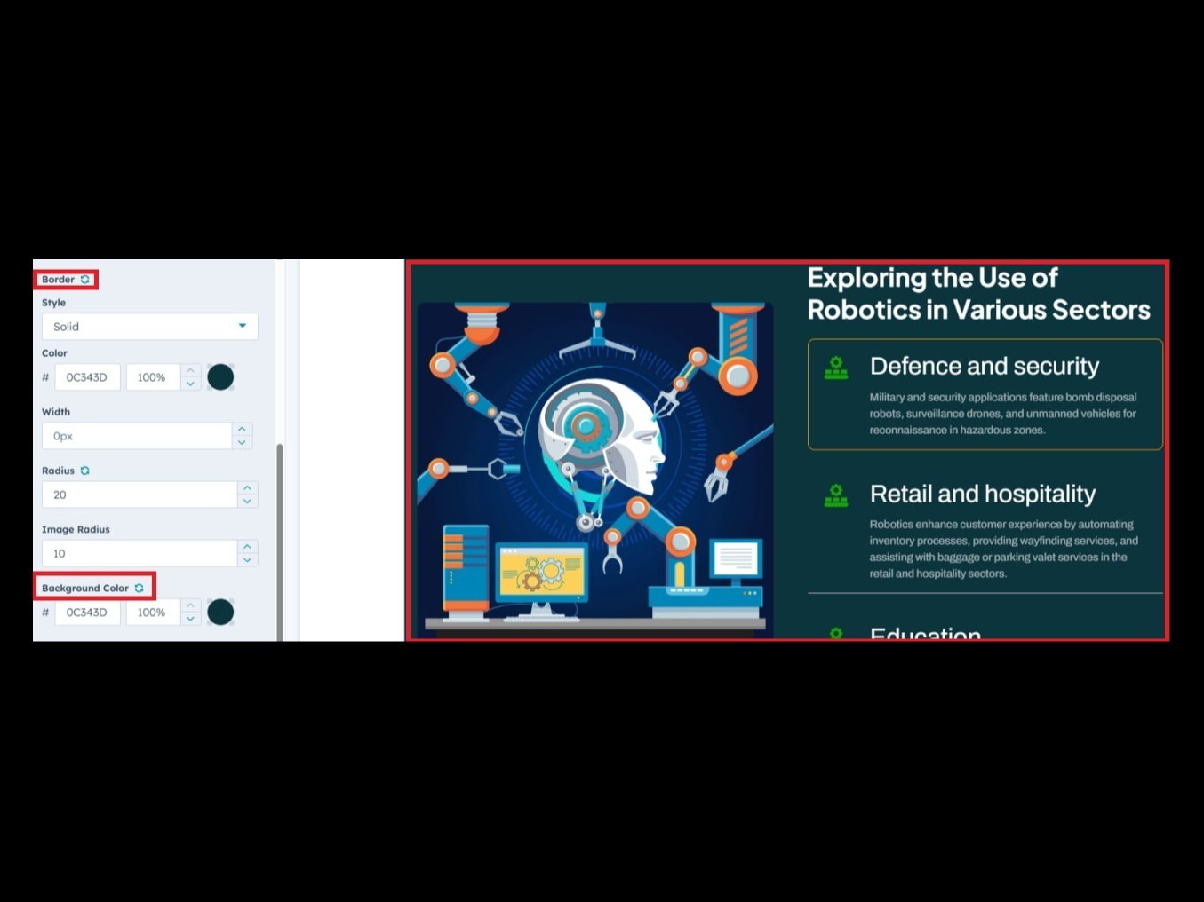 Add Slider Background Color and Border