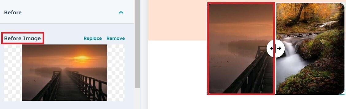 User can add before image in this respective tab