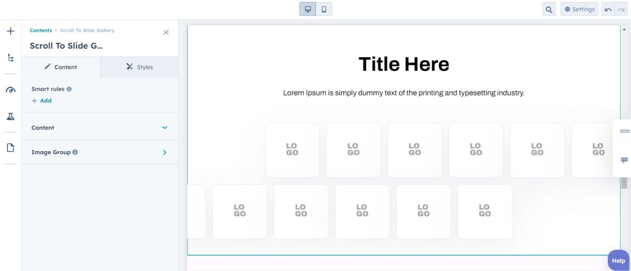 Drag and drop the module; it's showing like the image