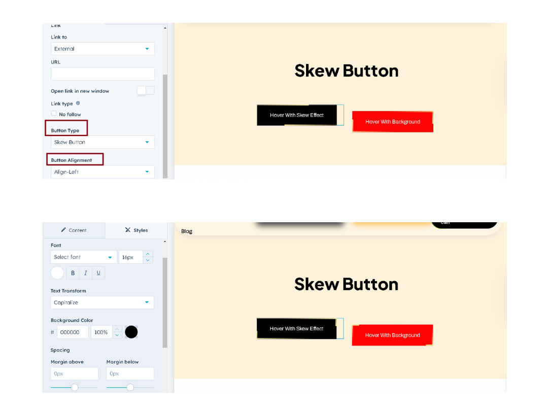 Skew Button